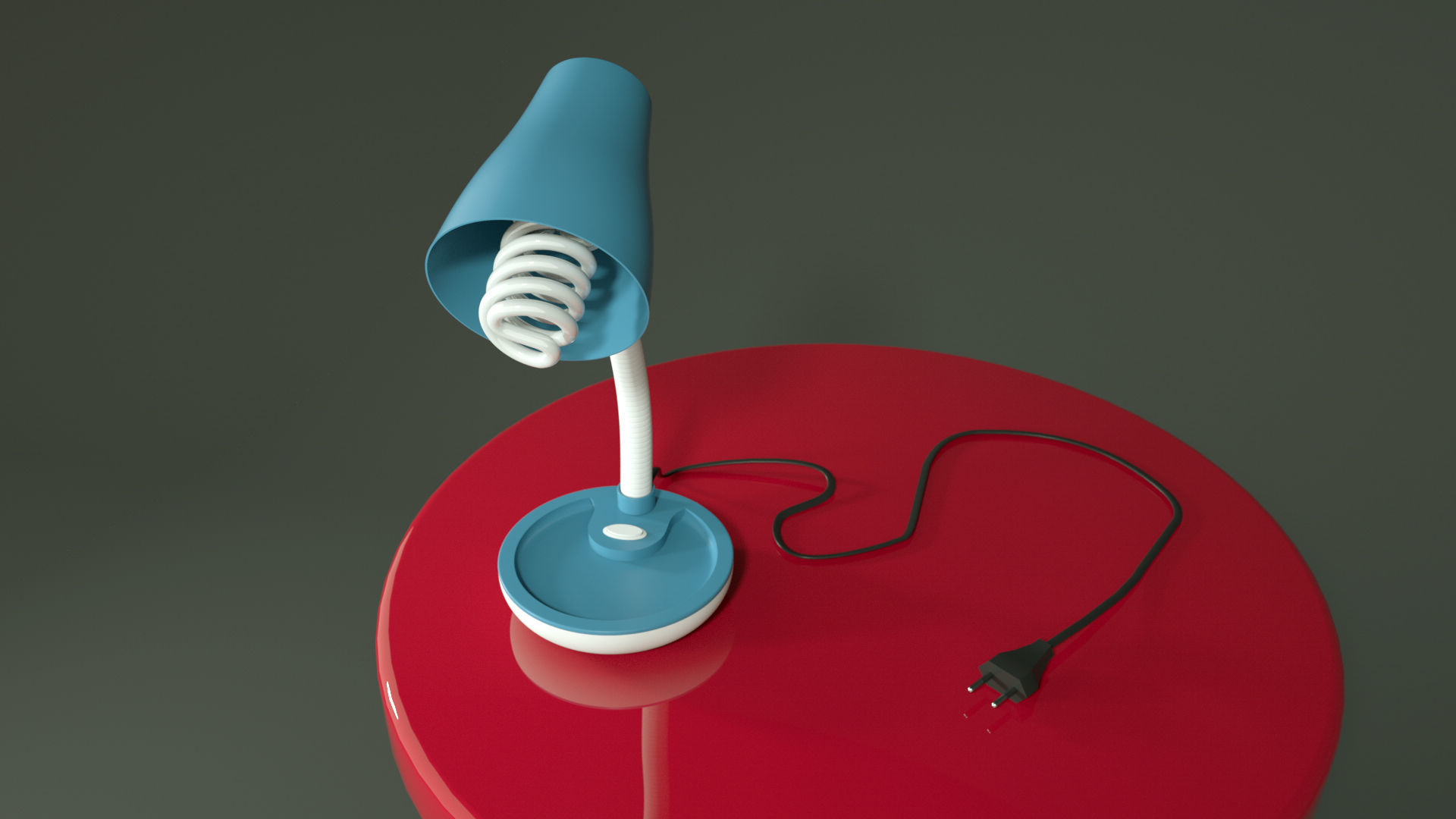 Desk Lamp Model 3D model_4