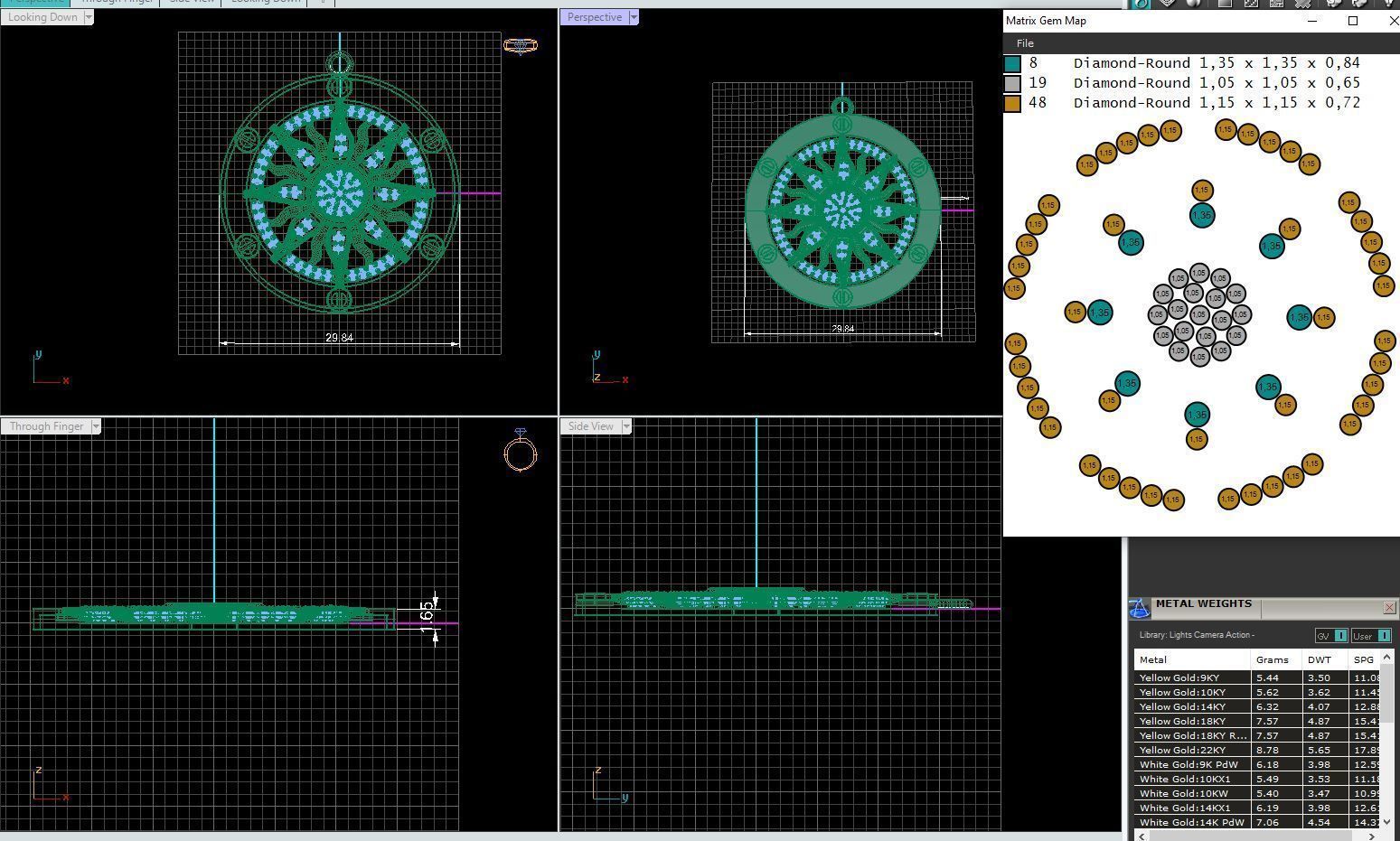 sun  pendant  3D print model_2