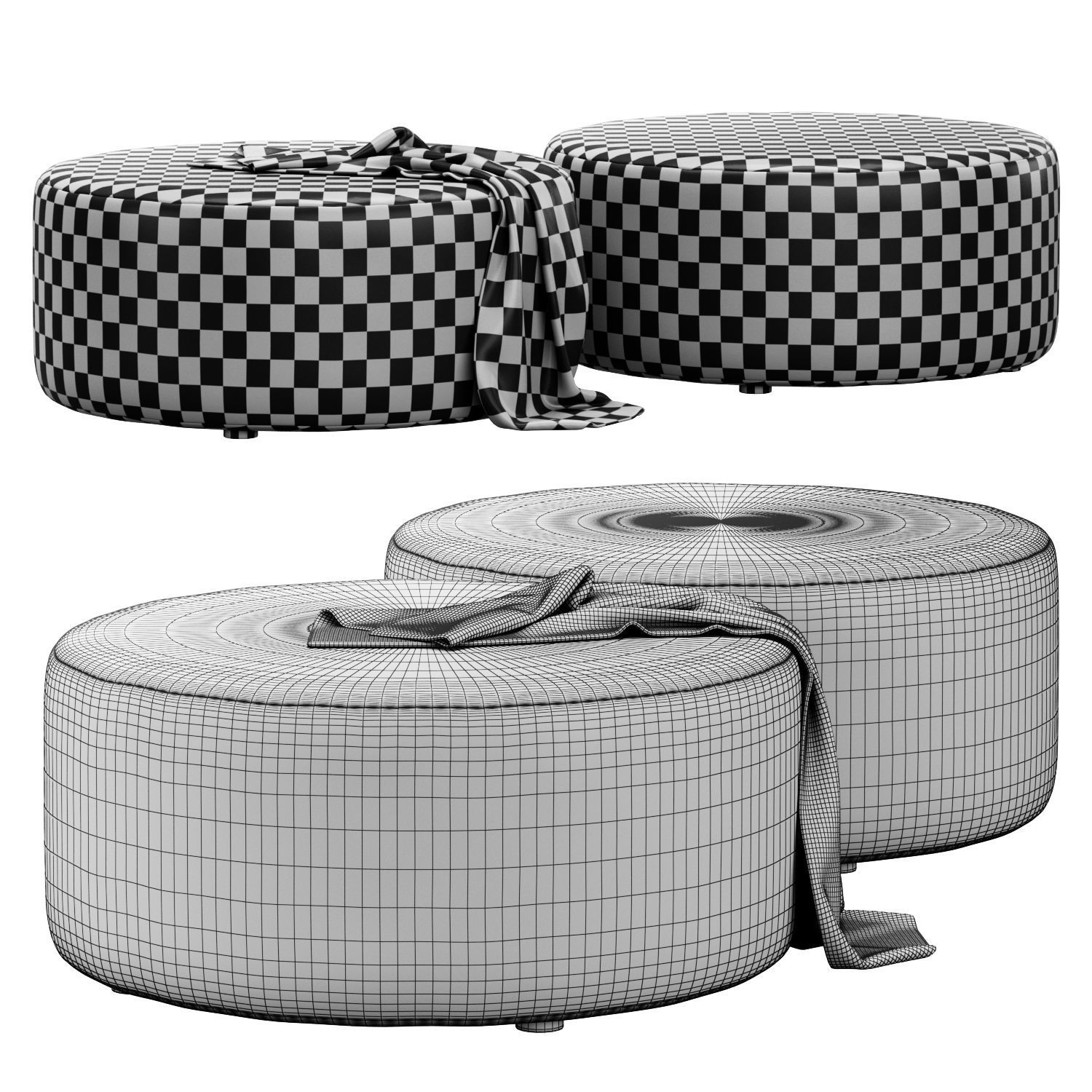 Poufs and ottomans collection _12