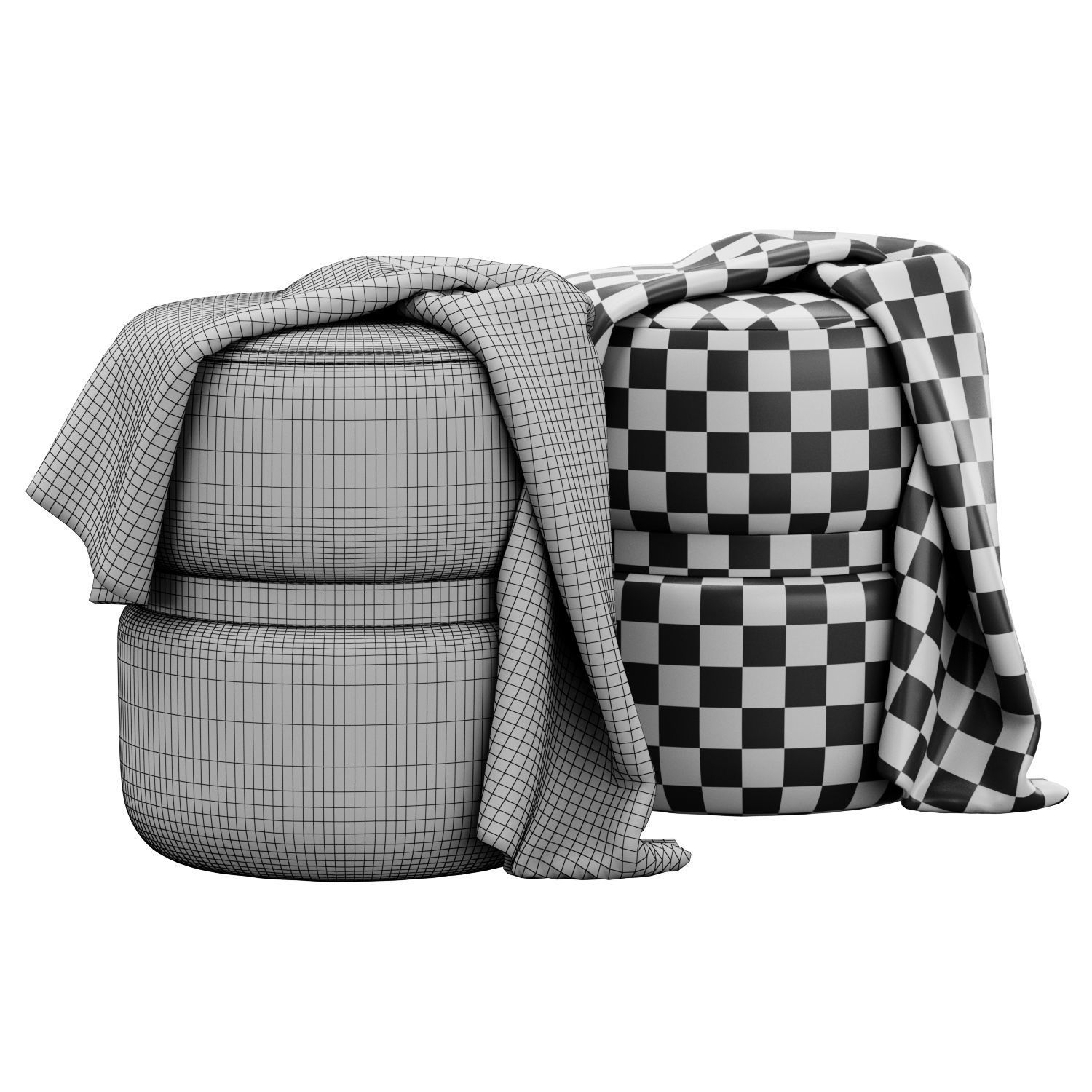 Poufs and ottomans collection _16