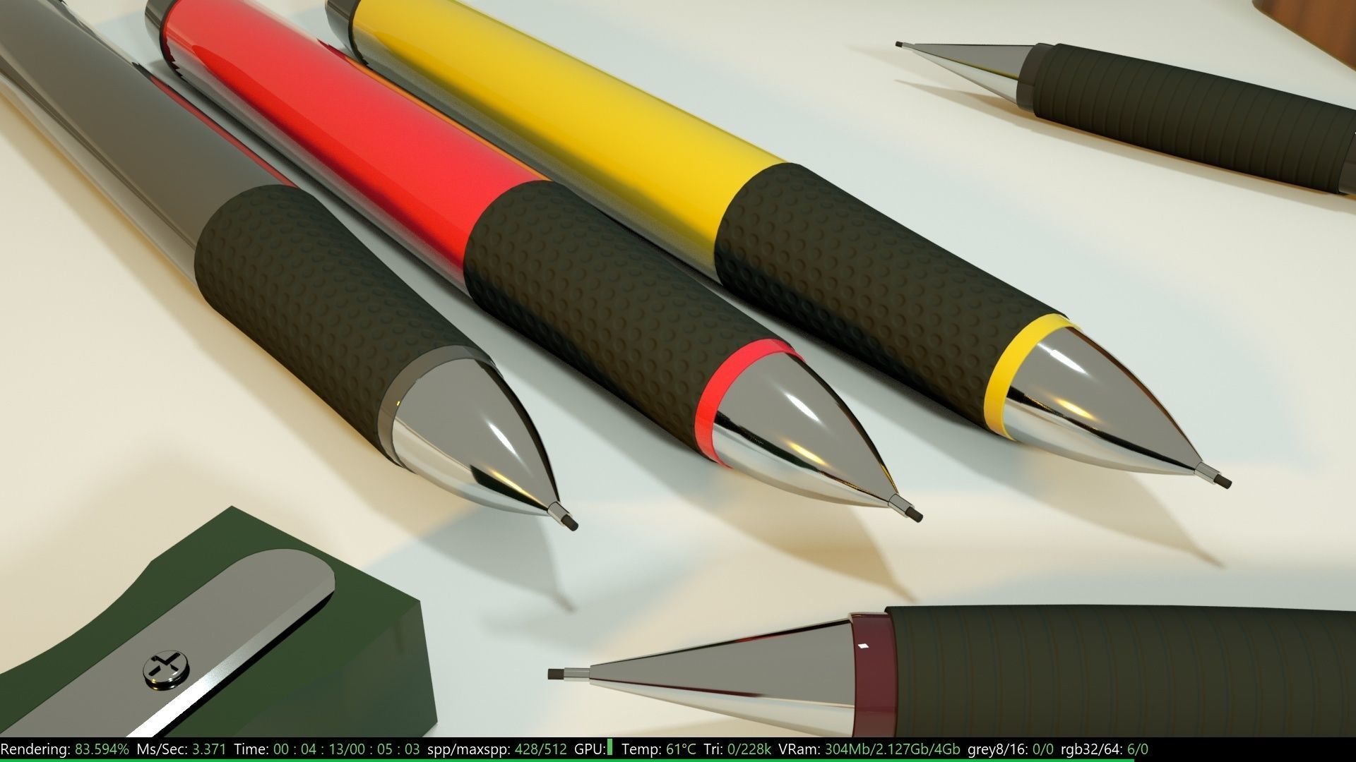 Stationery Things For School 3D model_1