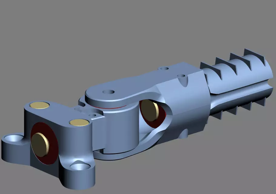 Joint of three degrees of freedom Free 3D print model_0