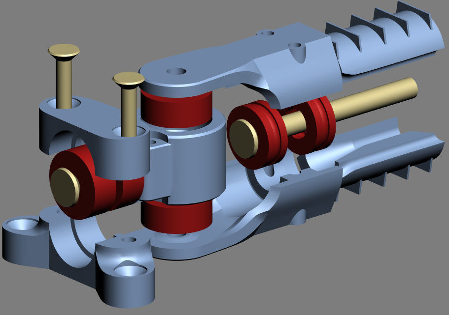 Joint of three degrees of freedom Free 3D print model_1