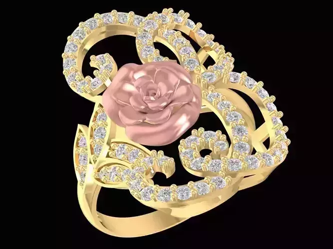 DIAMOND ROSE RING 2811