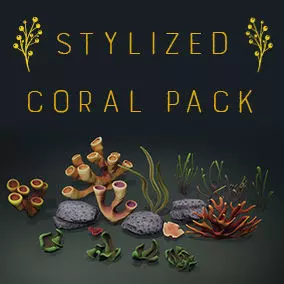  Coral Reef Low-poly 3D model_0