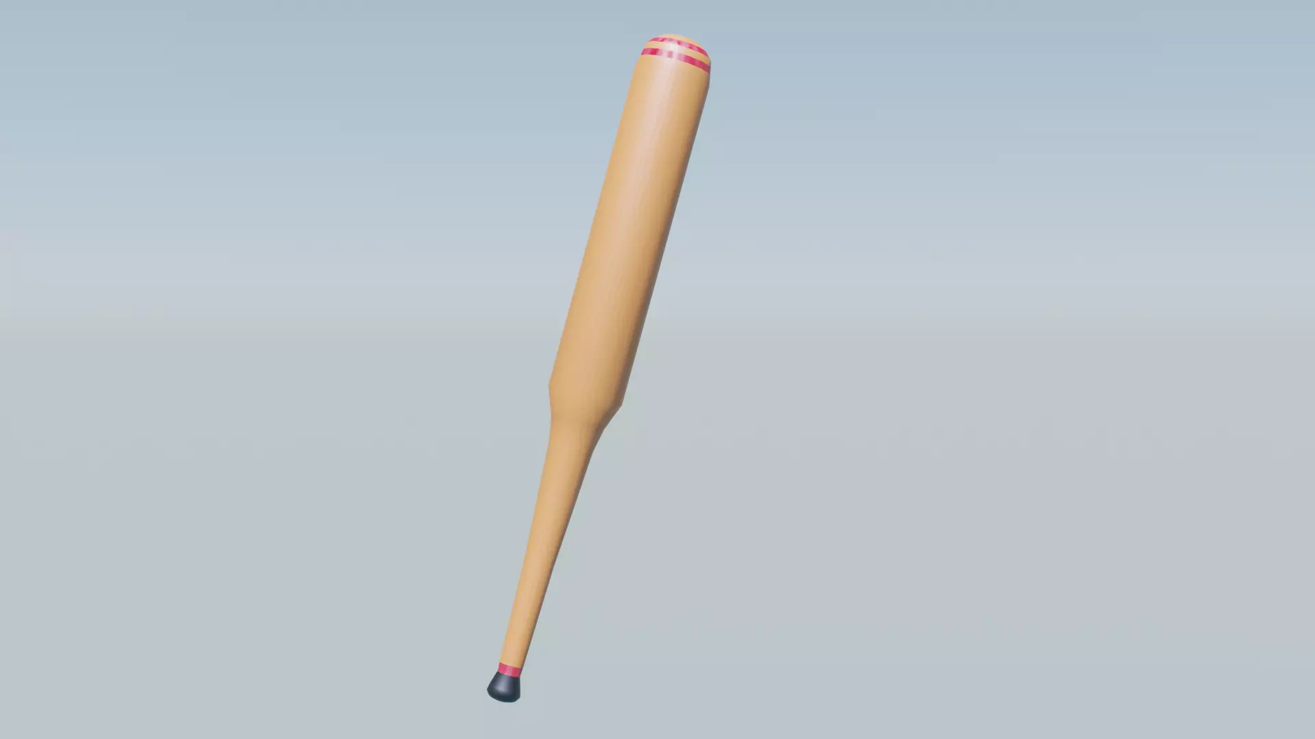 Lowpoly Baseball Bat For Sport Content 3D model