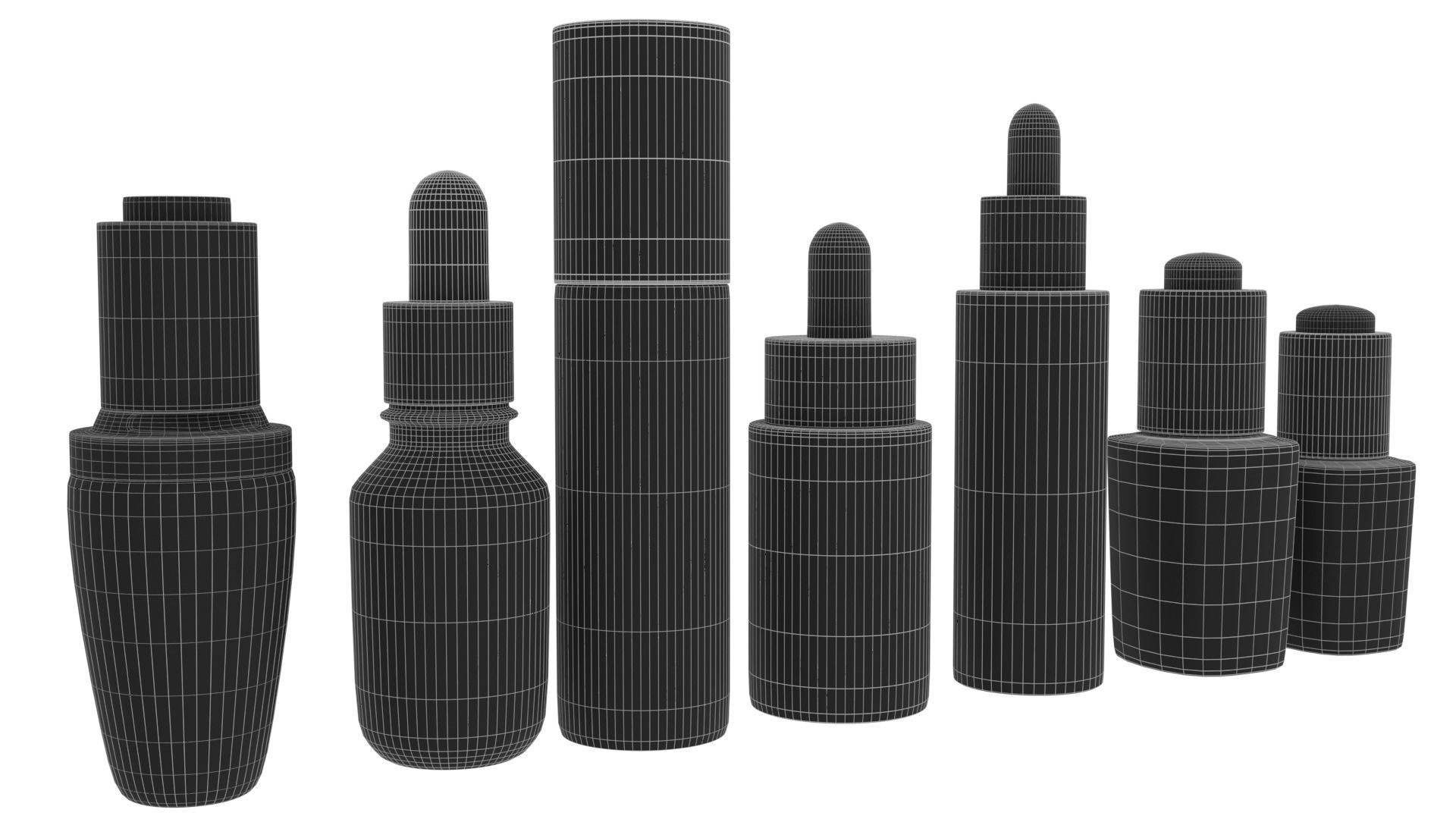 Dropper bottle Low-poly 3D model_8