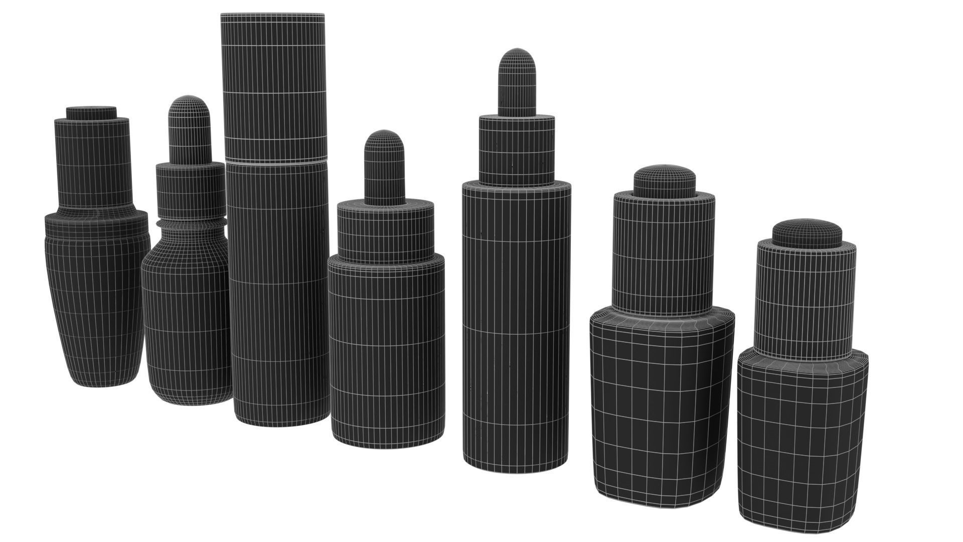 Dropper bottle Low-poly 3D model_7