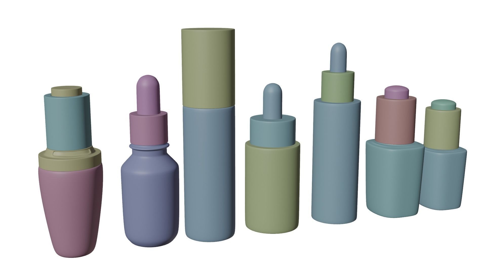 Dropper bottle Low-poly 3D model_5
