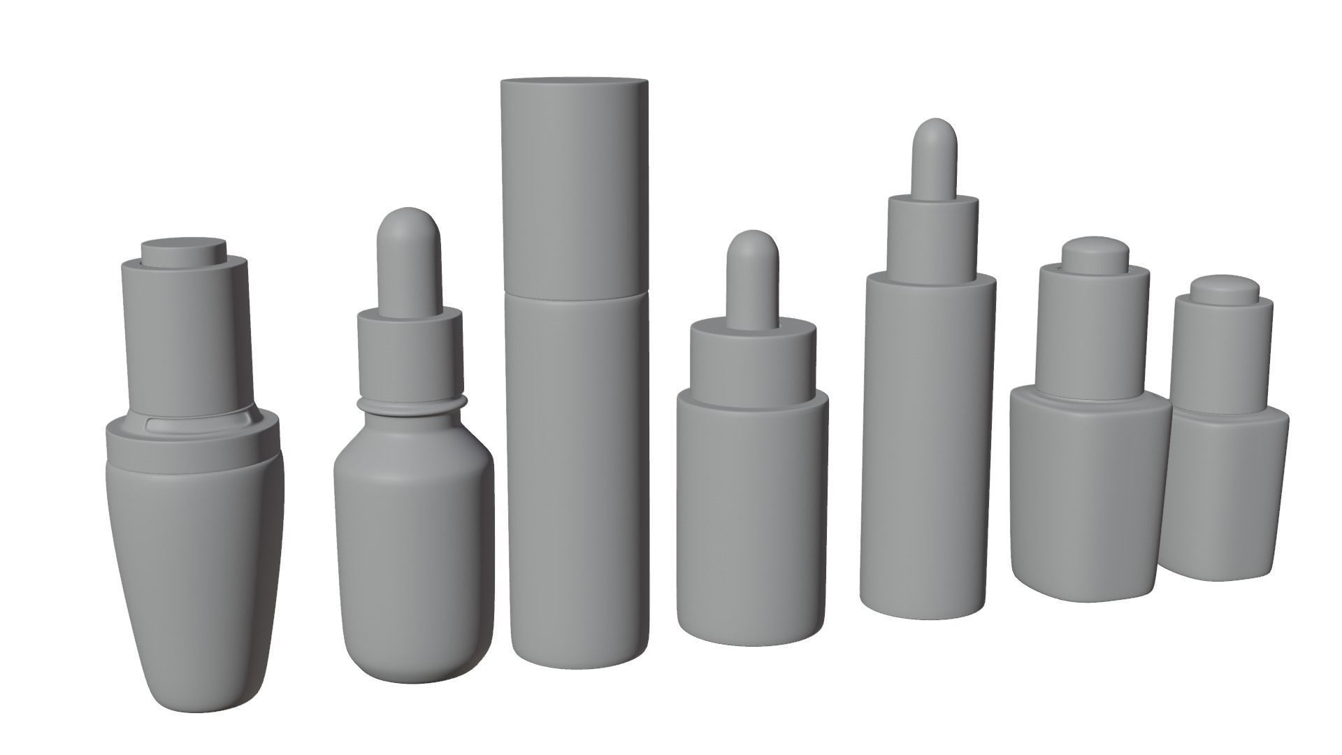 Dropper bottle Low-poly 3D model_4