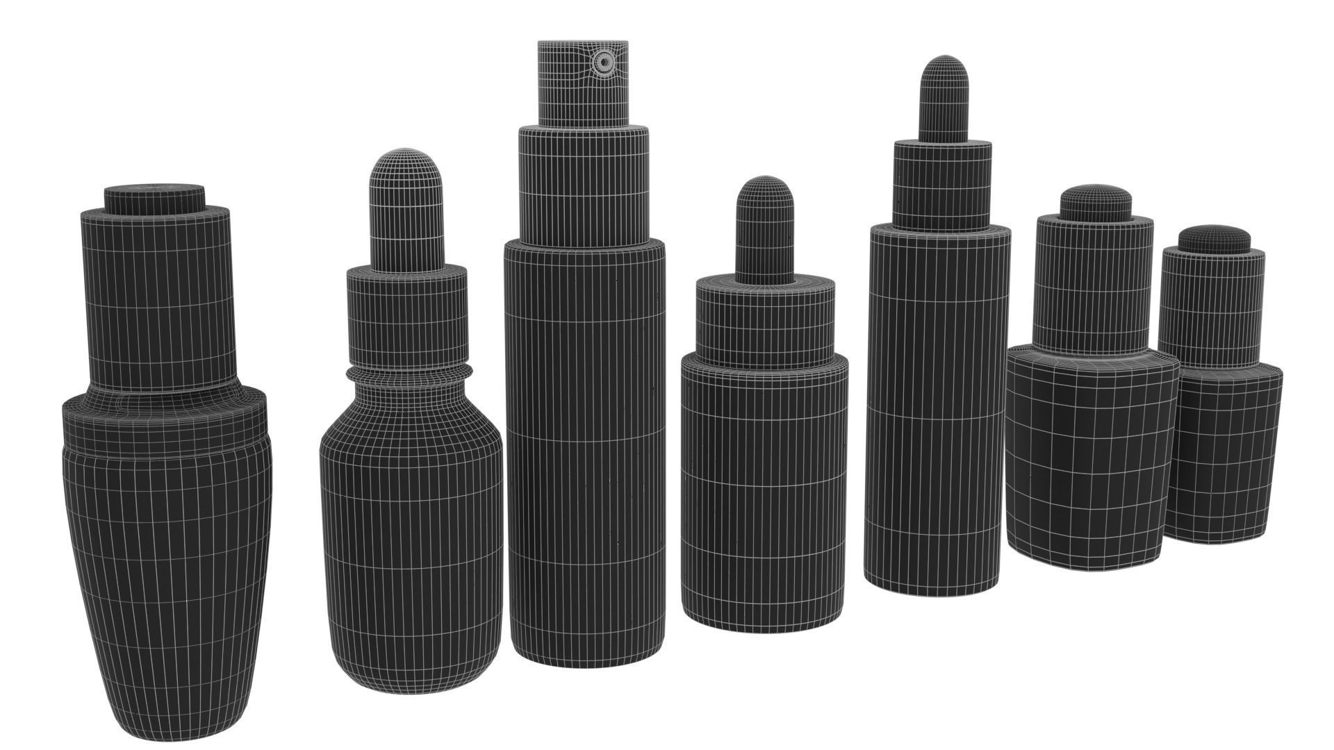 Dropper bottle Low-poly 3D model_3