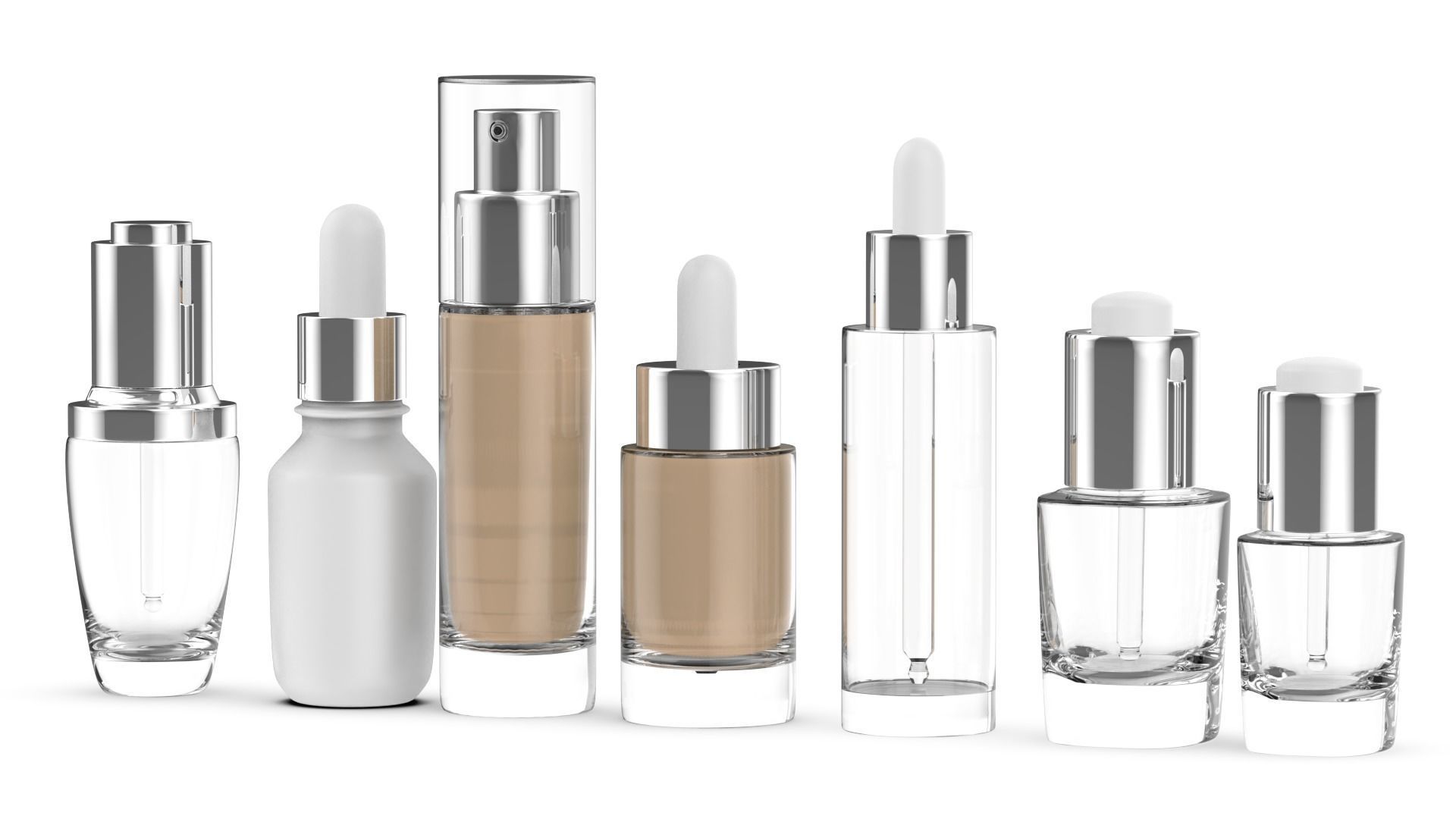 Dropper bottle Low-poly 3D model_1