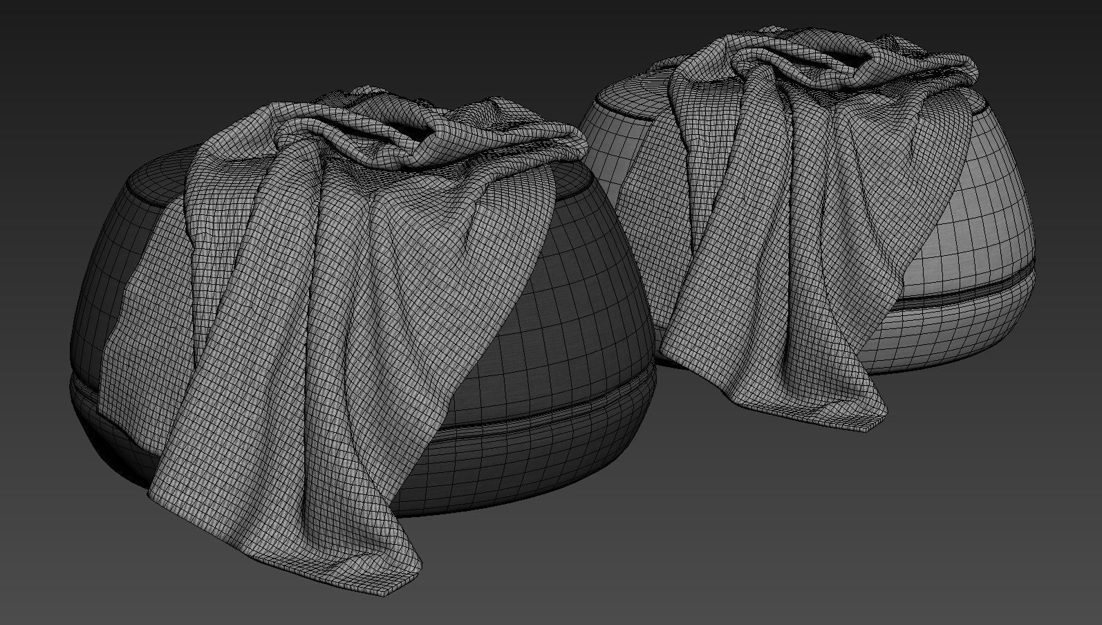 Onvi 800mm Fabric Ottoman by Kardiel 3D model_10