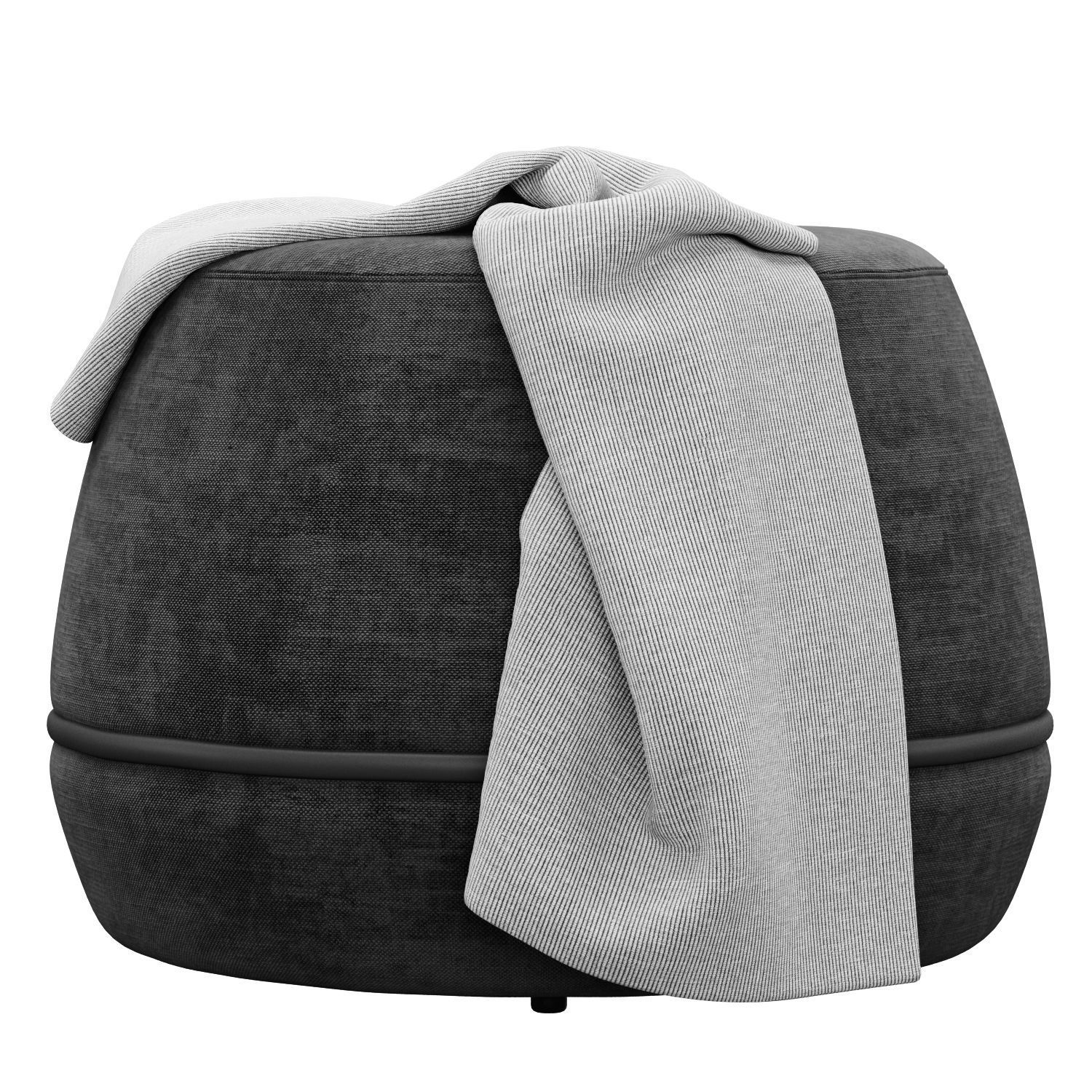 Onvi 600mm Fabric Ottoman by kardiel 3D model_6