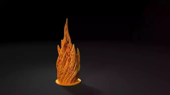 Fire flame 3D print model