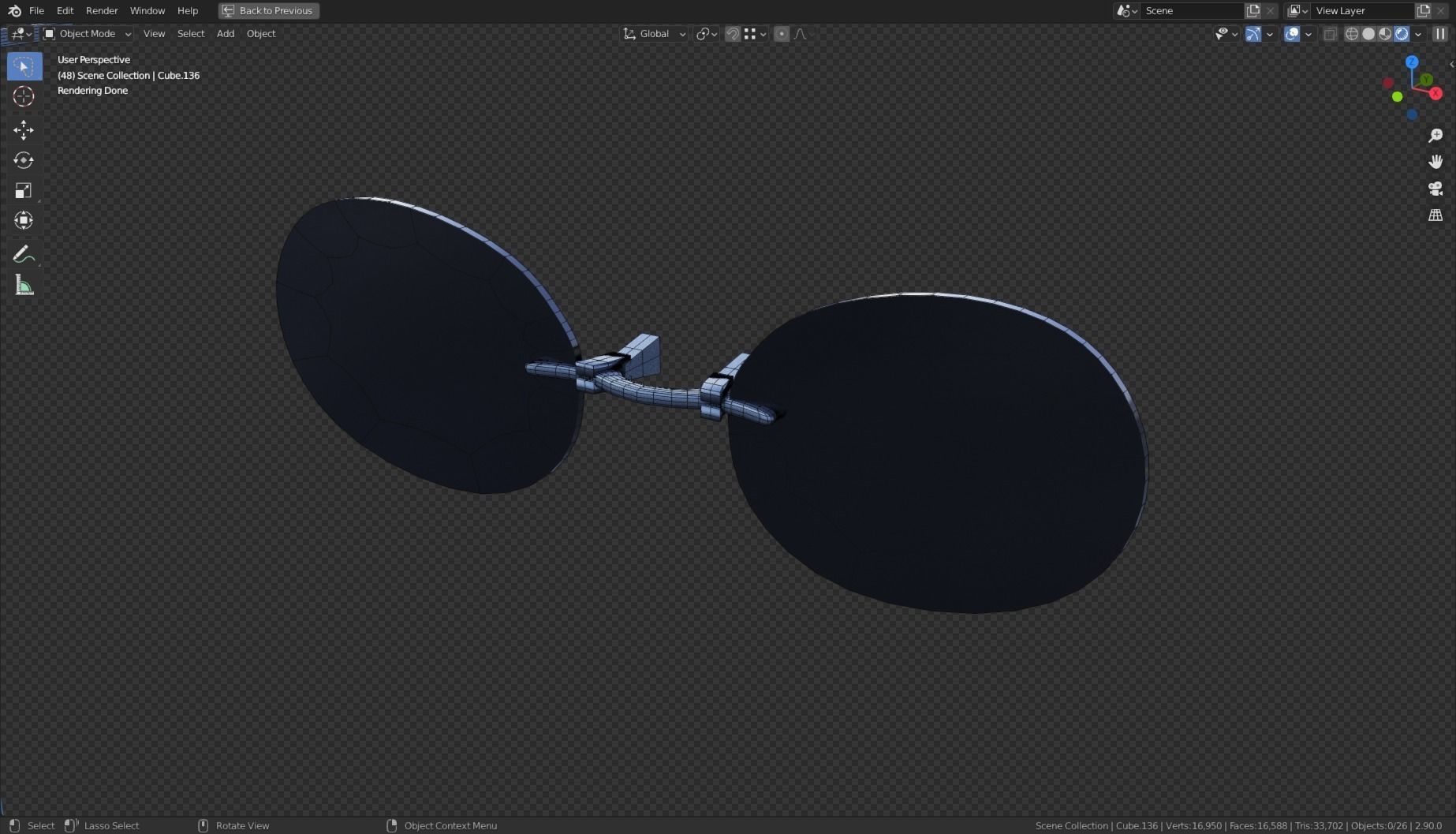 Base Stylized Haircuts 81-85 Matrix Theme Low-poly 3D model_8