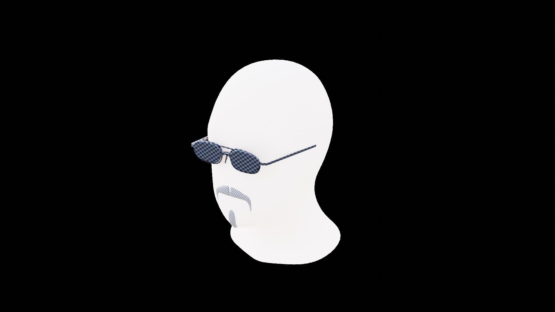 Base Stylized Haircuts 81-85 Matrix Theme Low-poly 3D model_40