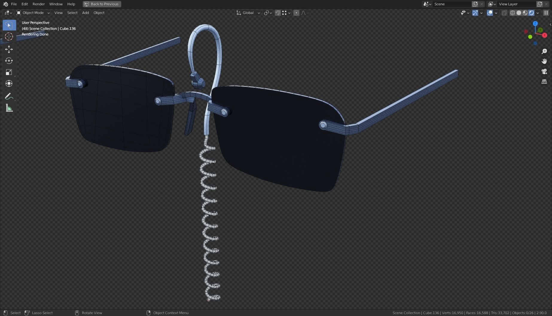 Base Stylized Haircuts 81-85 Matrix Theme Low-poly 3D model_9