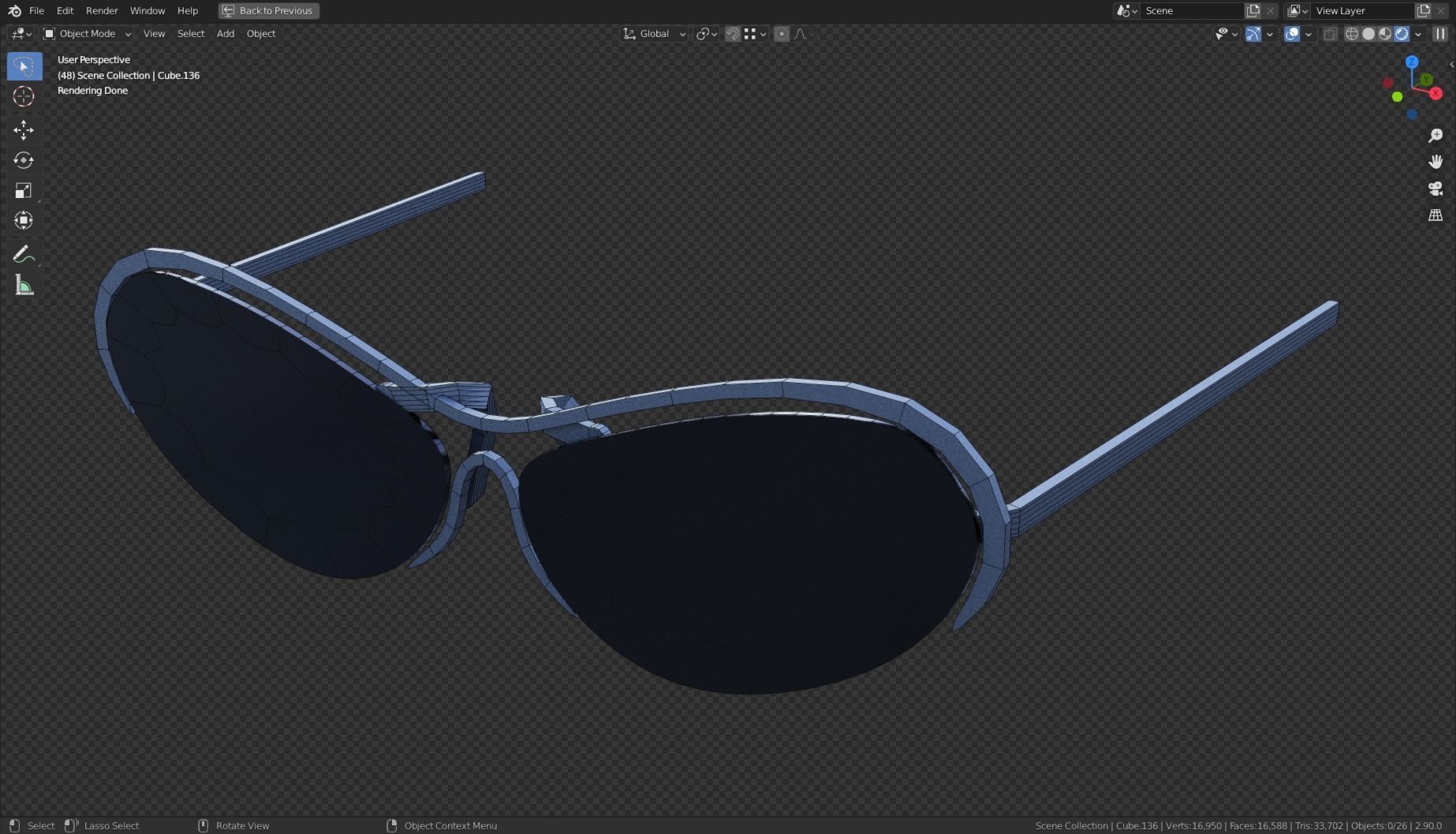 Base Stylized Haircuts 81-85 Matrix Theme Low-poly 3D model_7
