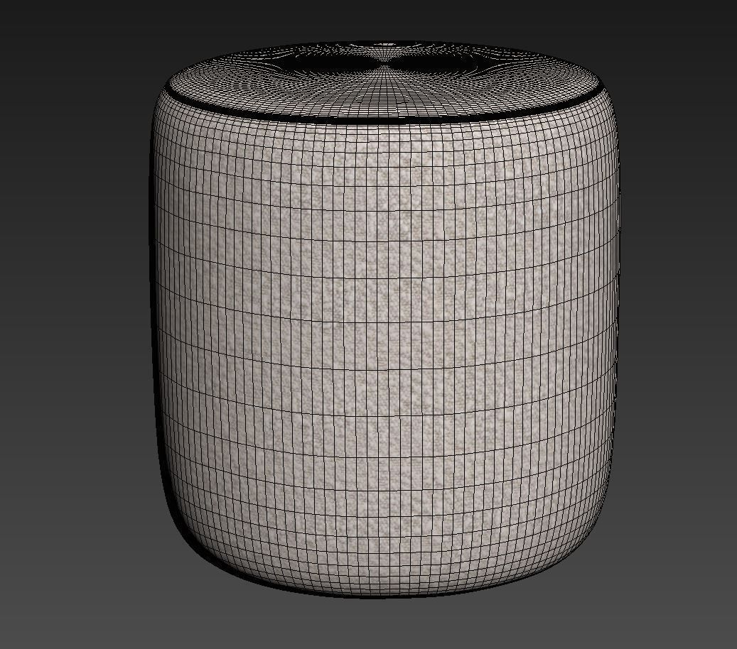 Spool 460mm boucle Ottoman by kardiel 3D model_3