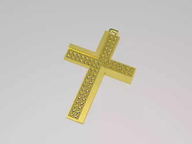 XZS-FL-0006 cross pendant
