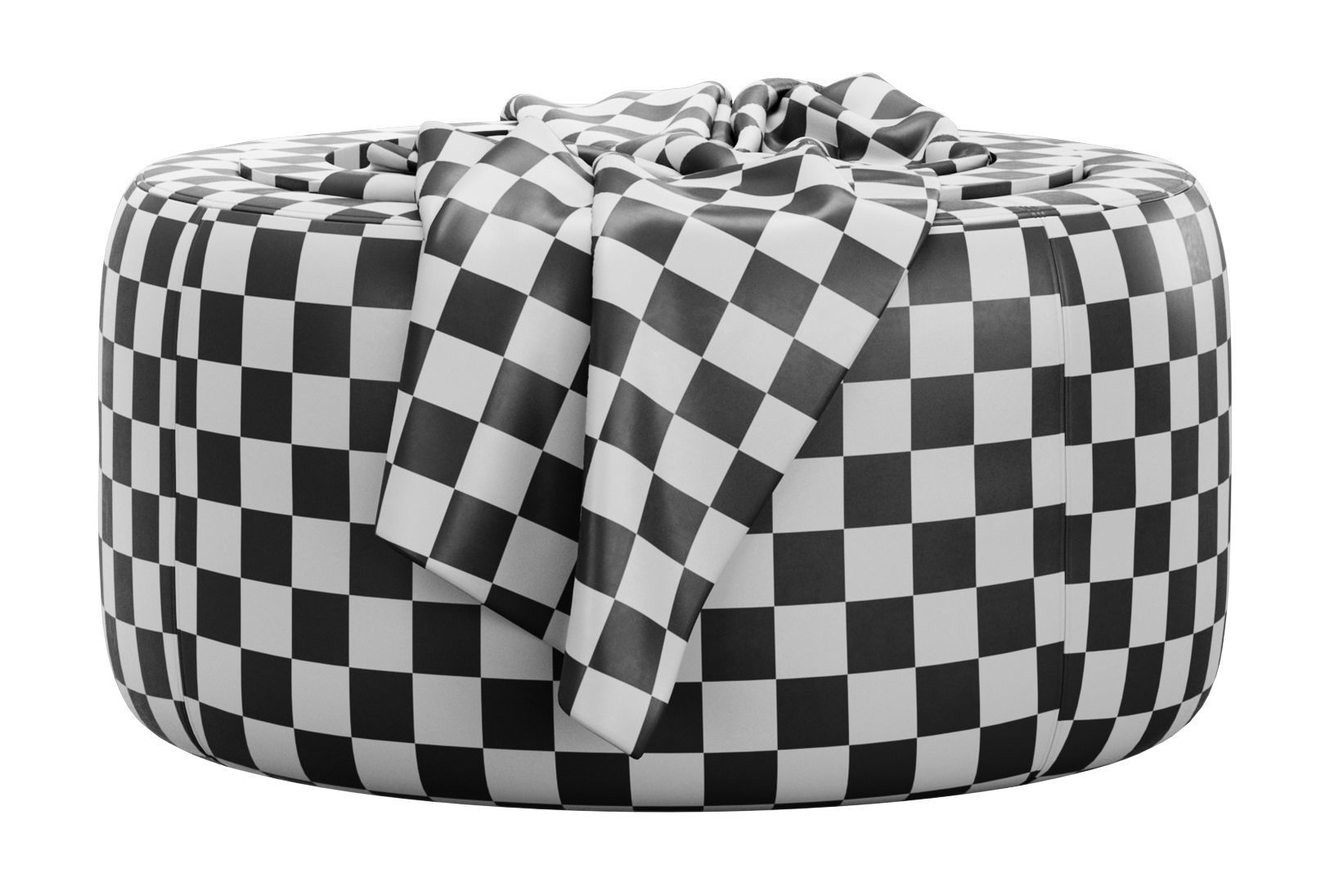 Grover 915mm Fabric Storage Ottoman 3D model_5