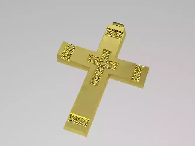 XZS-NEG-0007 gold cross