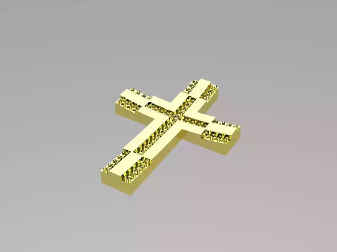 XZS-NEG-0008 cross gold