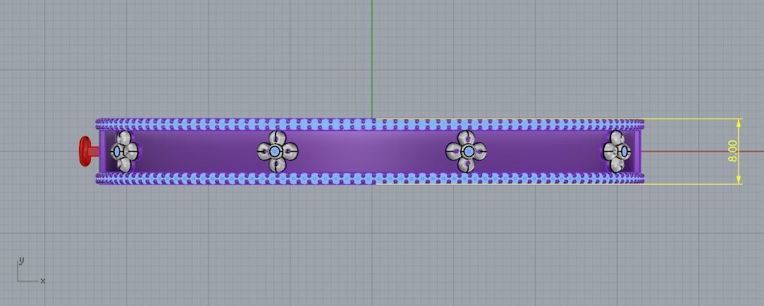 Bracelet 1101 3D print model_6