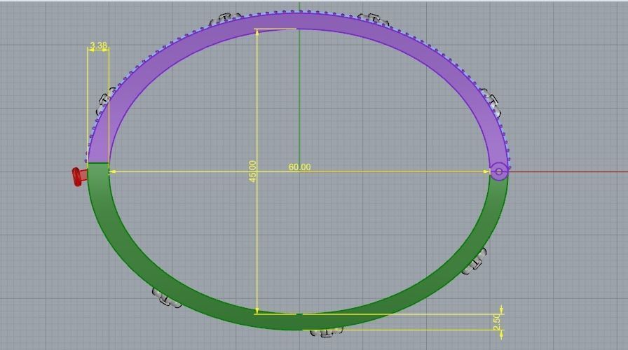 Bracelet 1101 3D print model_5