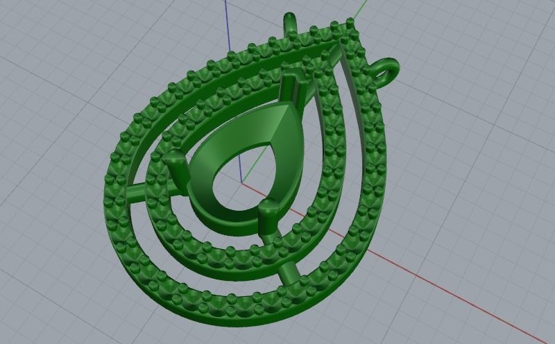 Pendant 1100 3D print model_6