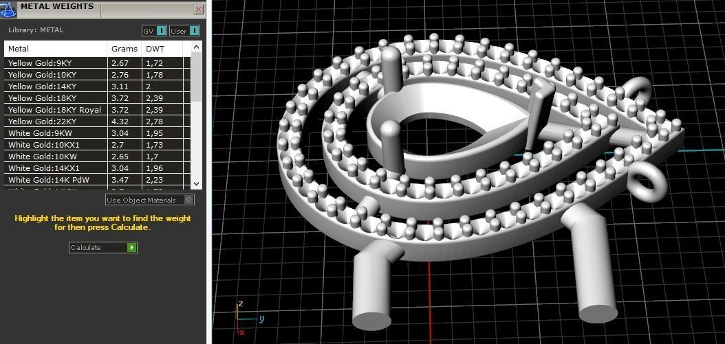 Pendant 1100 3D print model_2