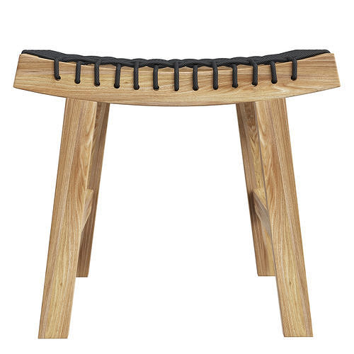 IKEA STACKHOLMEN Stool outdoor light brown stained 3D model 3