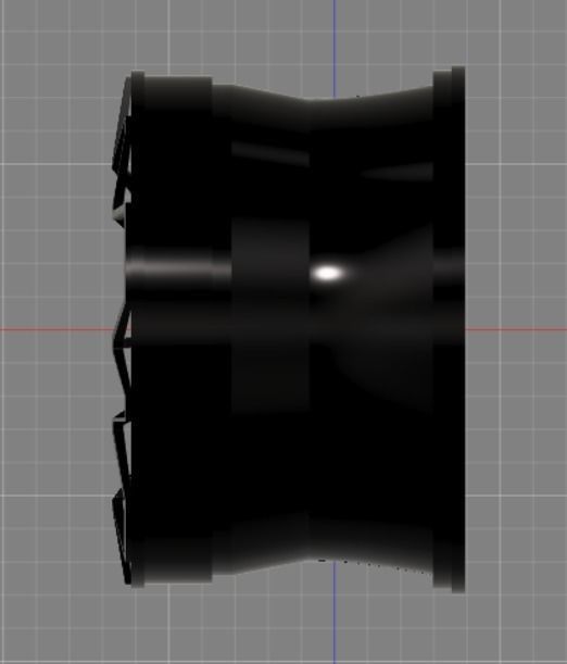 Sports car rim 3D print model_3