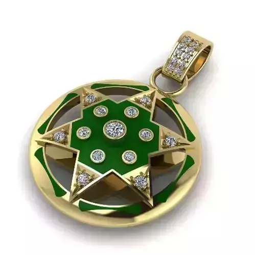 Pendant star of David 1122