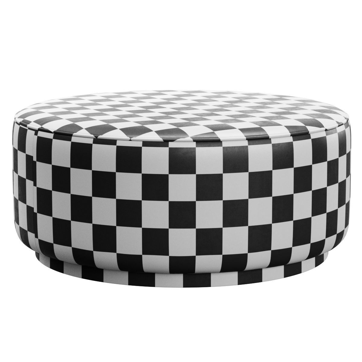 Sinclair Large Round Boucle Ottoman Whistler by Four Hands 3D model_4