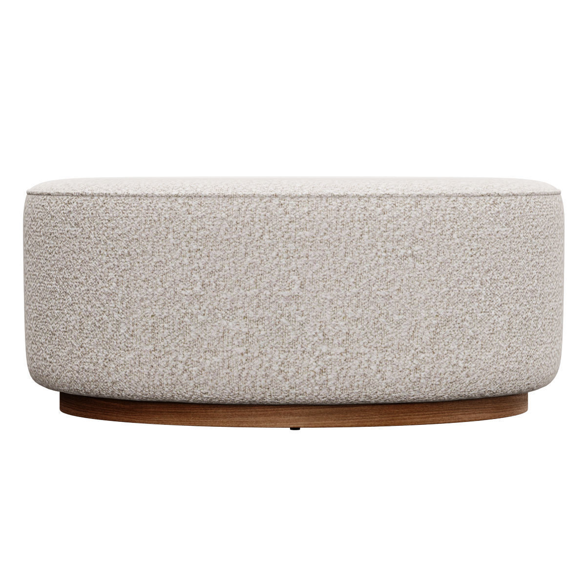 Sinclair Large Round Boucle Ottoman Whistler by Four Hands 3D model_2