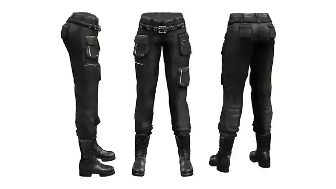 Cargo Pants with Boots