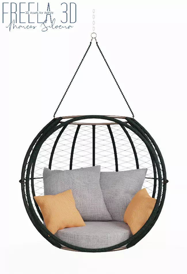 Swing for outdoor area Sphere 3D model