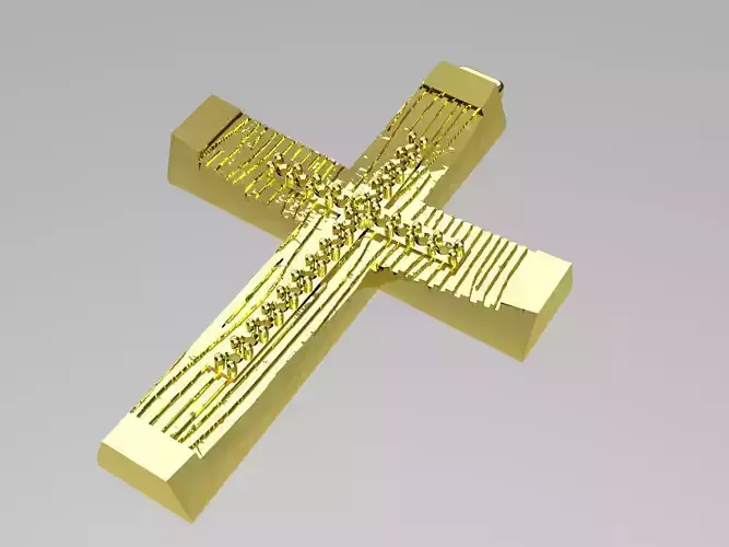 XZS-NEG-0009 gold cross