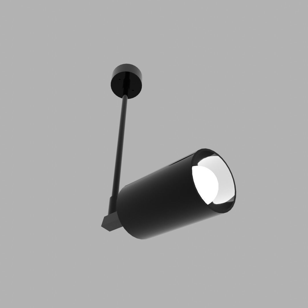 Directional Spotlight Low-poly 3D model_3