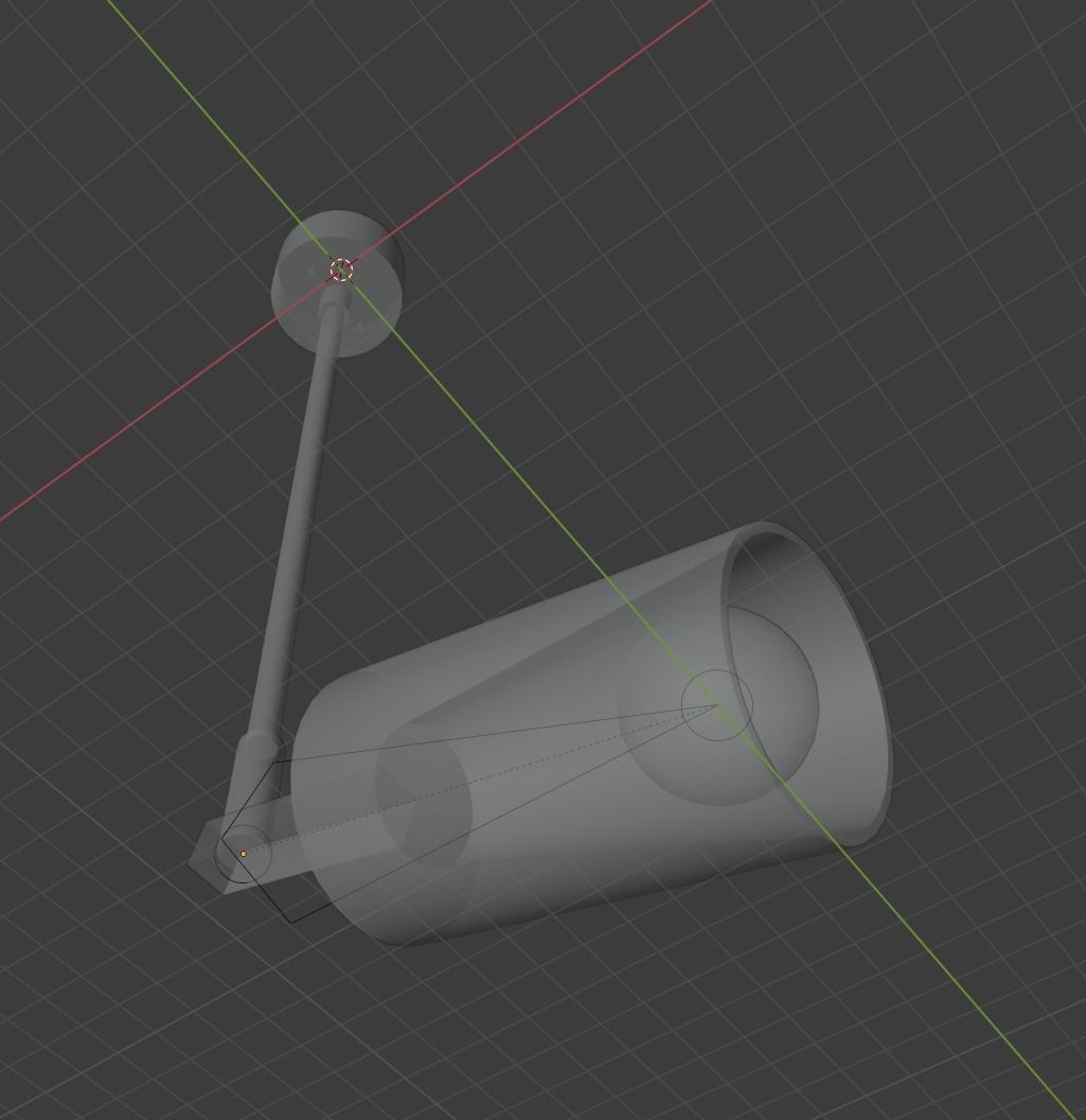 Directional Spotlight Low-poly 3D model_4