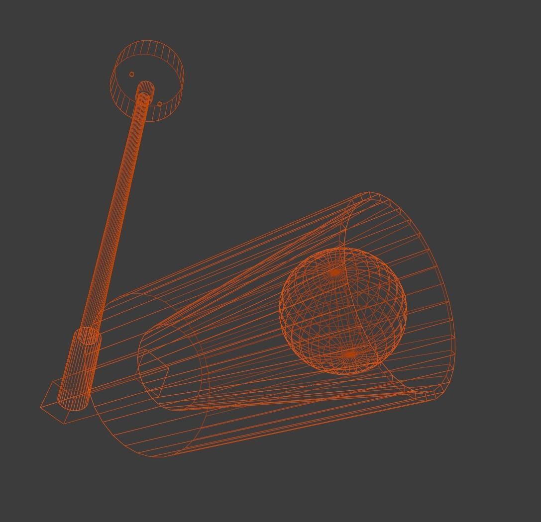 Directional Spotlight Low-poly 3D model_5