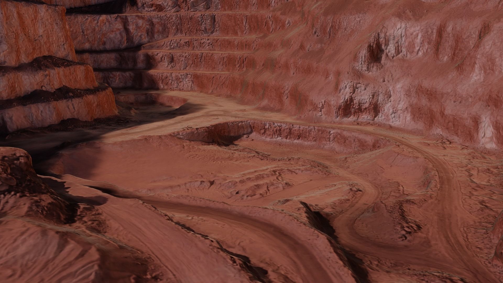 Open Pit Mine Landscape 3D model_27
