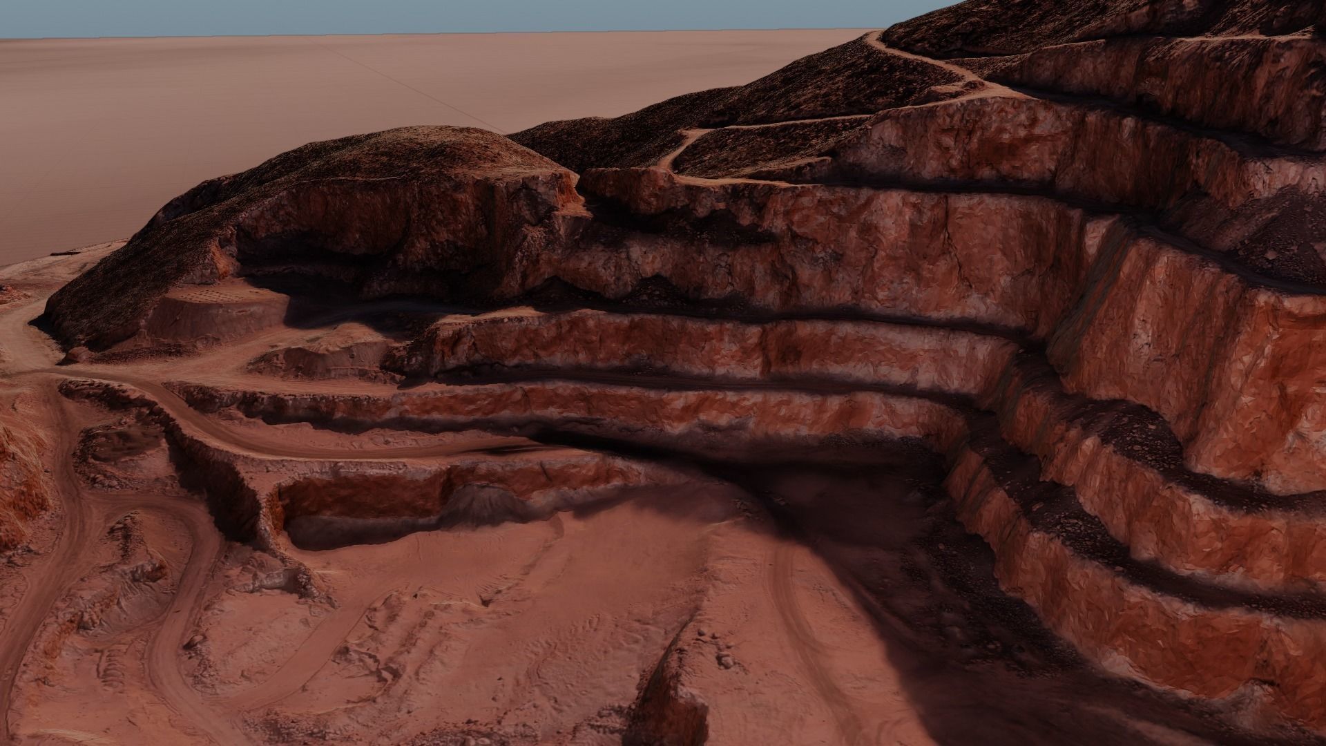 Open Pit Mine Landscape 3D model_31