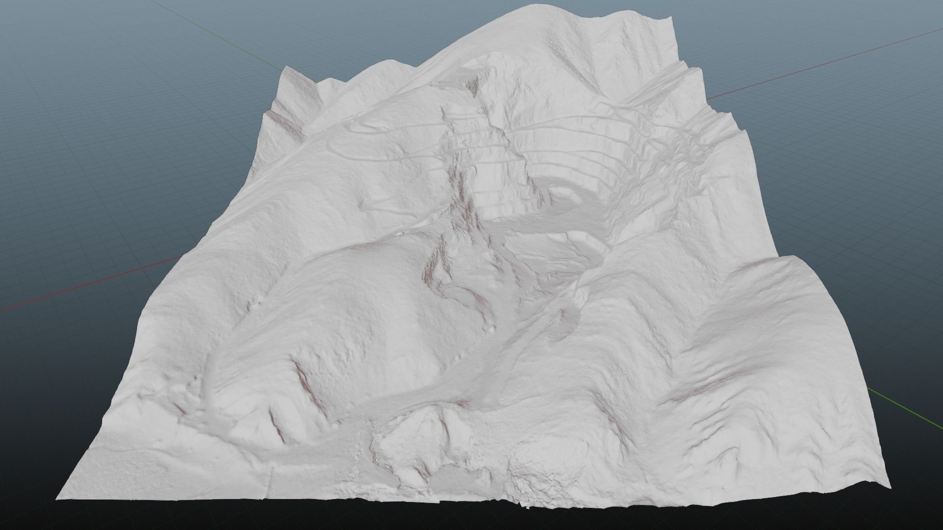 Open Pit Mine Landscape 3D model_36