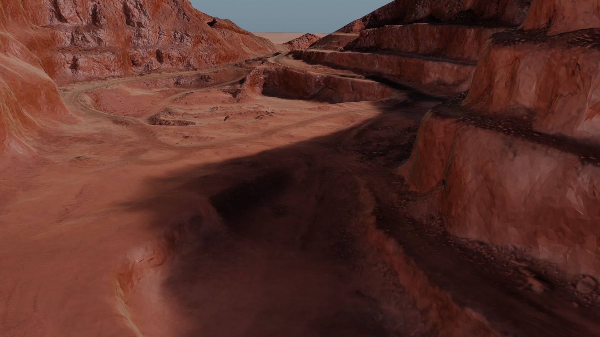 Open Pit Mine Landscape 3D model_26