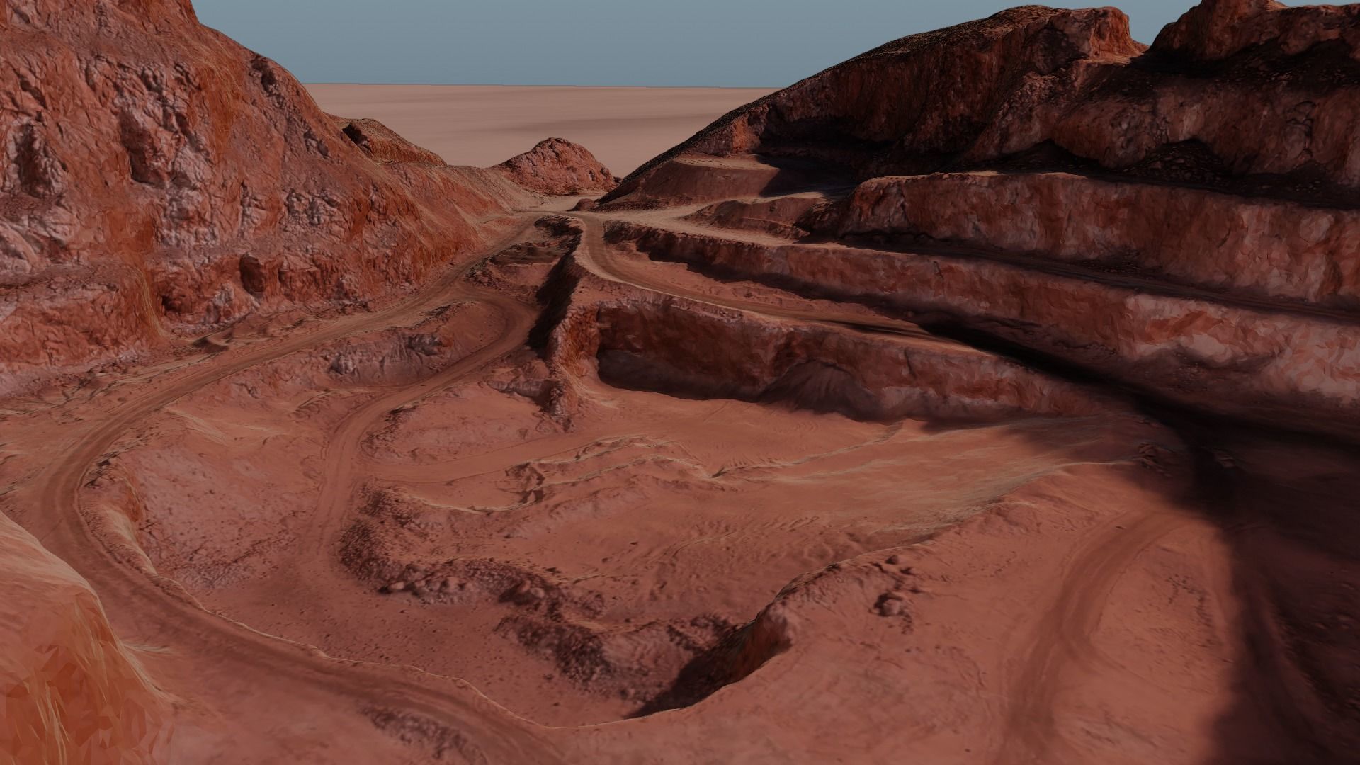 Open Pit Mine Landscape 3D model_25