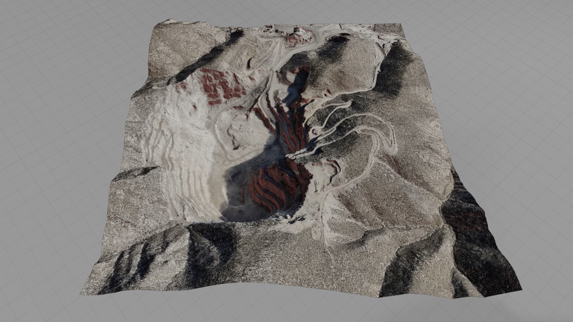 Open Pit Mine Landscape 3D model_19