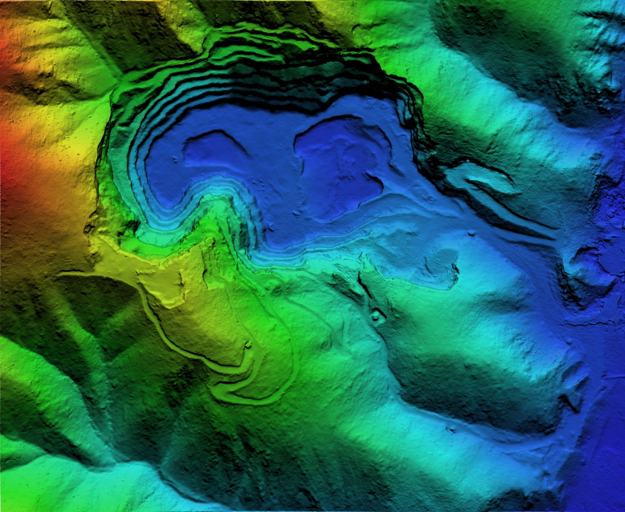 Open Pit Mine Landscape 3D model_41